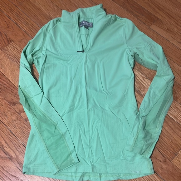 Shamrock Green Dover Saddlery Insect Shield Cool Blast Shirt - Picture 1 of 3